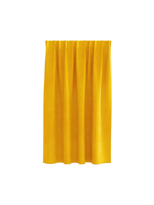 vidaXL Set of Blackout Curtains for Window with Pencil Pleat Yellow 140x140cm