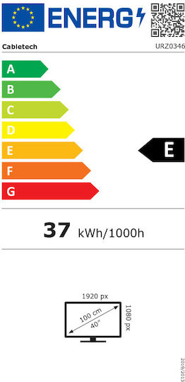Cabletech Телевизор 40" Direct LED URZ0346 (2023)