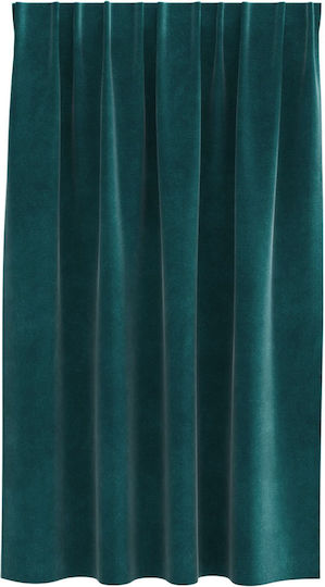 vidaXL Set Window Curtains With Pencil Pleat Green 140x140cm