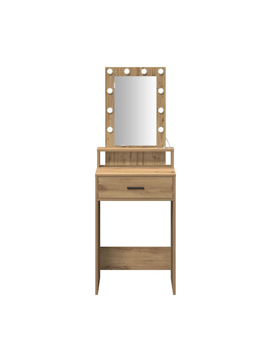 Тоалетна за грим Дървена Artisan Oak с Огледало 50x41x140бр