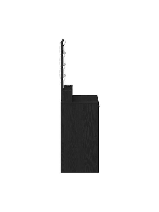 Тоалетна за грим Дървена Black Oak с Огледало 50x41x140бр