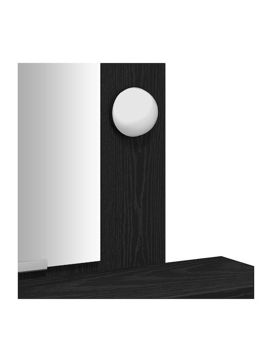 Тоалетна за грим Дървена Black Oak с Огледало 50x41x140бр