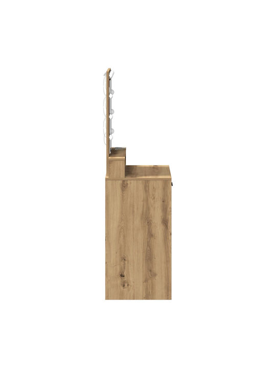 Тоалетна за грим Дървена Artisan Oak с Огледало 50x41x140бр