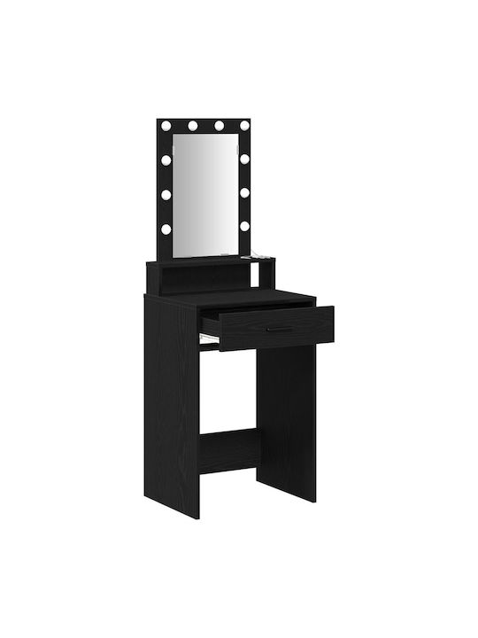 Тоалетна за грим Дървена Black Oak с Огледало 50x41x140бр