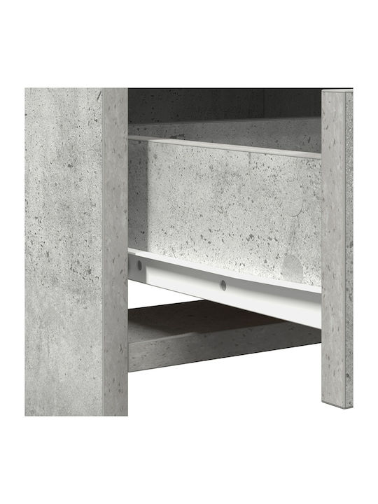 Schminktisch Hölzern Grey mit Spiegel 50x41x135cm