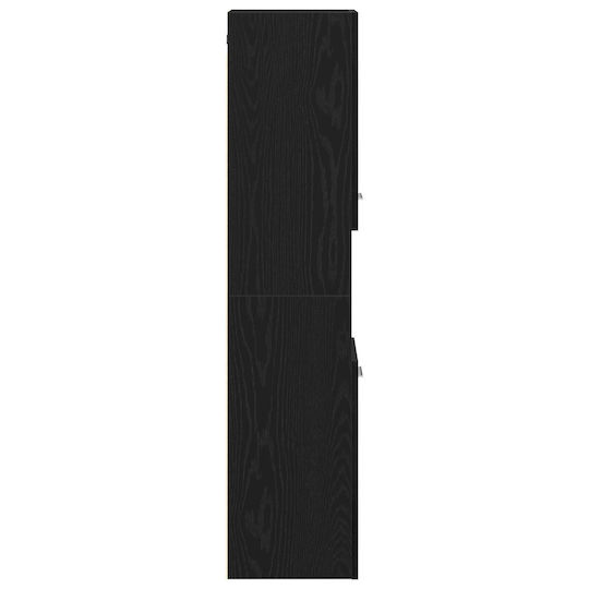 vidaXL 862532 Badezimmer-Säulenschrank Wandhängeschrank 30x30x130cm Eiche