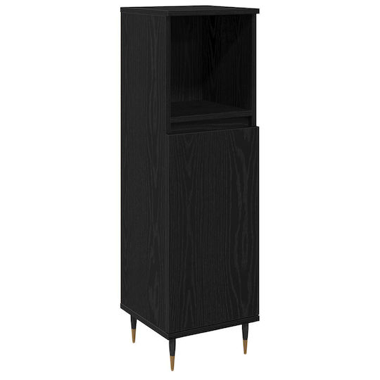 vidaXL Στήλη Μπάνιου Δαπέδου Μ30xΒ30xΥ100cm Δρυς