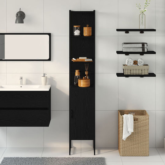 vidaXL Στήλη Μπάνιου Δαπέδου Μ33xΒ33xΥ185.5cm Δρυς