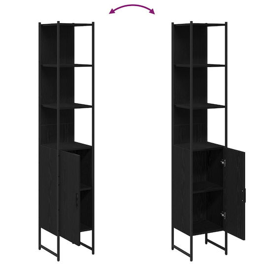 vidaXL Στήλη Μπάνιου Δαπέδου Μ33xΒ33xΥ185.5cm Δρυς