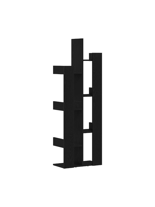 Bookcase Black Oak 48x25.5x140cm