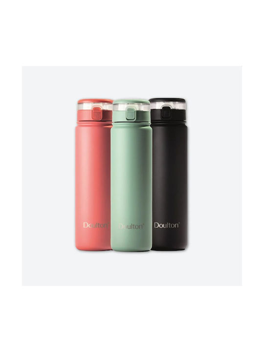 Doulton Taste Sport Water Bottle Stainless Steel with Straw and Filter 500ml Black