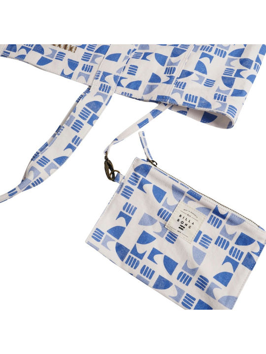 Billabong Cool Tide Coast Fabric Beach Bag with Toiletry Bag Blue