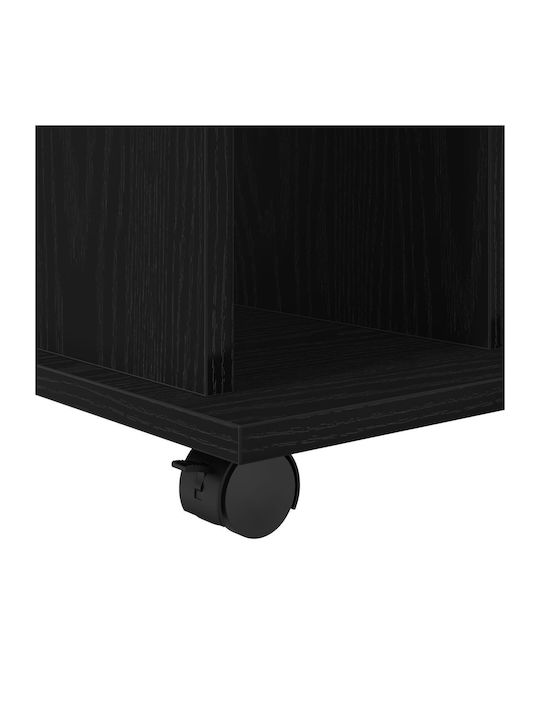 Cabinet de Birou cu roți Black Oak 60x45x55cm