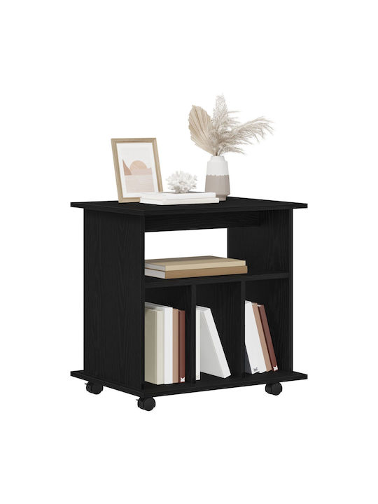 Cabinet de Birou cu roți Black Oak 60x45x55cm