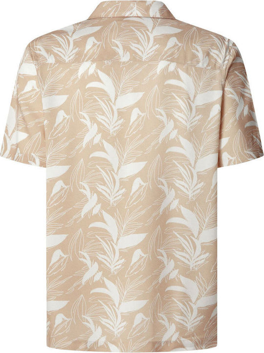 Arvel Къс ръкав Памучен Риза Light Beige