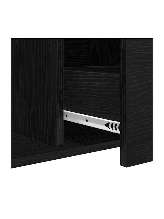 Sideboard made of Solid Wood Black Oak 104x35x70cm