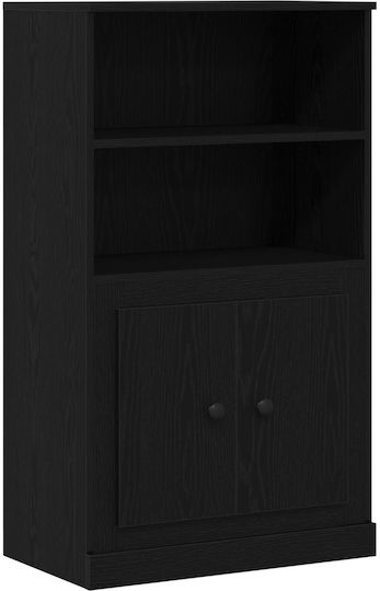 Мебели за съхранение дървен с чекмеджета и огледало Black Oak 132x35.5x103.5см