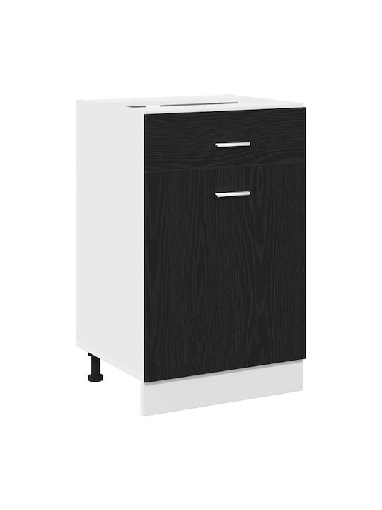 Bodenstehender Schrank Black 50x46x81.5cm