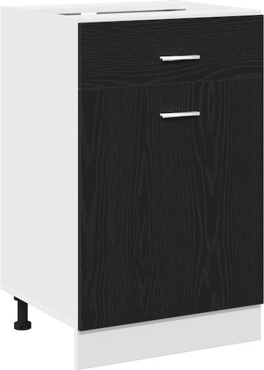 Επιδαπέδιο Ντουλάπι Μαύρο 50x46x81.5εκ. Επιδαπέδιο Ντουλάπι Μαύρο 50x46x81.5εκ.