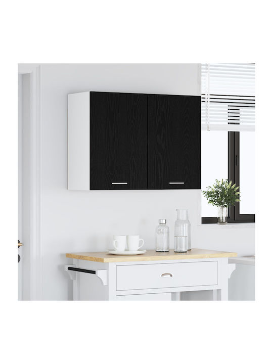 Комплект Кухненски Шкафове Висящи и Подови Черно 80x31x60бр