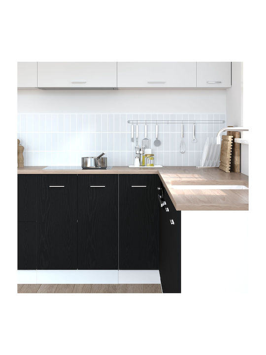 Corner Cabinet Floor Black Oak 75.5x75.5x81.5cm