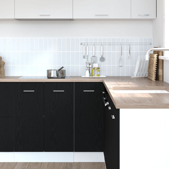 Corner Cabinet Floor Black Oak 75.5x75.5x81.5cm