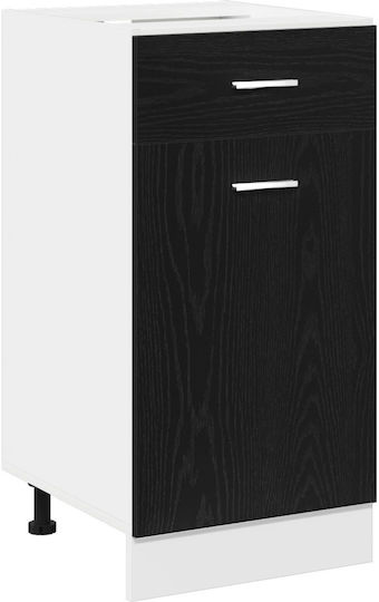 Επιδαπέδιο Ντουλάπι Μαύρη Δρύς 40x46x81.5εκ.