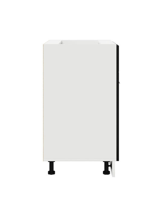 Επιδαπέδιο Ντουλάπι Μαύρο 60x46x81.5εκ.