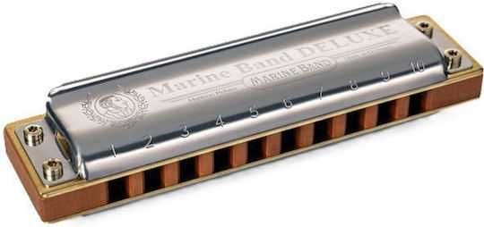 Hohner Harmonica Marine Band Deluxe Key of A (La) Major