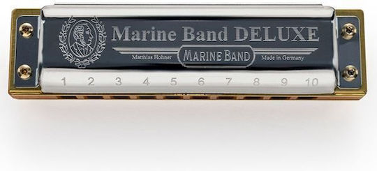 Hohner Harmonica Marine Band Deluxe Key of A (La) Major