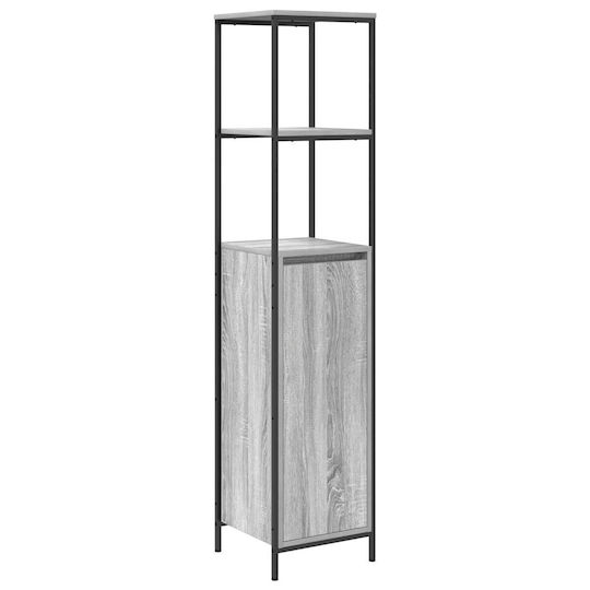 vidaXL Πάγκος με Νιπτήρα Μ60xΒ60xΥ34.5cm Γκρι Sonoma