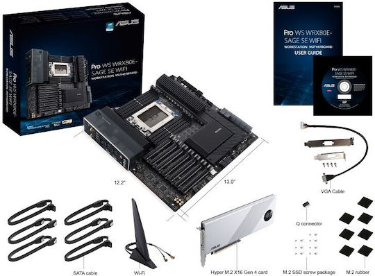ASRock SoC Дънна платка SSI EEB с AMD SP5 Сокет