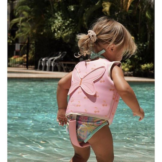 Sunnylife Kids' Swim Vest Cotton Candy Cherry 3-6 Years