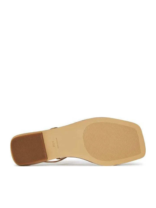 Lena Leather Flat Sandals Δερμάτινα Γυναικεία Σανδάλια Ταμπά