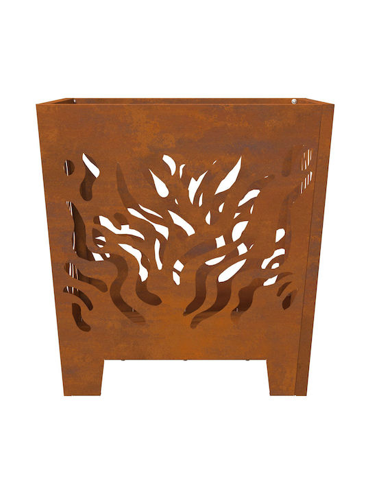vidaXL Firepit Brown 40x40x40cm