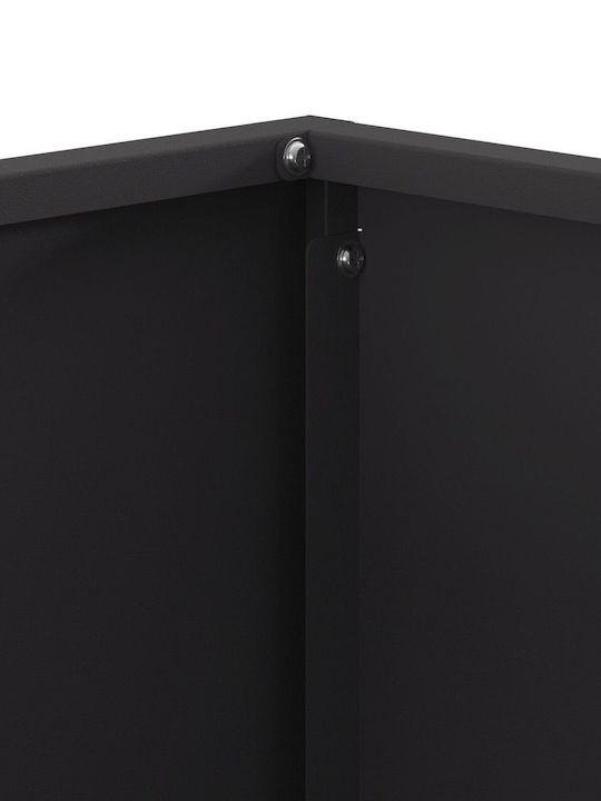 vidaXL Τζάκι Εσωτερικού Χώρου Μεταλλικό Μαύρο 60x60x40cm