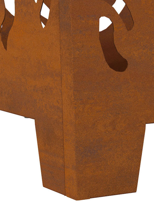 vidaXL Firepit Brown 40x40x40cm