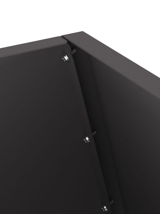 vidaXL Τζάκι Εσωτερικού Χώρου Μεταλλικό Μαύρο 50x50x100cm