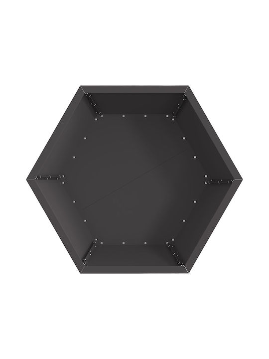 vidaXL Τζάκι Εξωτερικού Χώρου Μεταλλικό Μαύρο 75x75x28cm