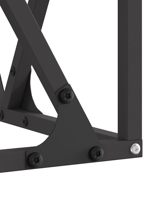 vidaXL Τζάκι Εξωτερικού Χώρου Μεταλλικό Μαύρο 50x50x35cm