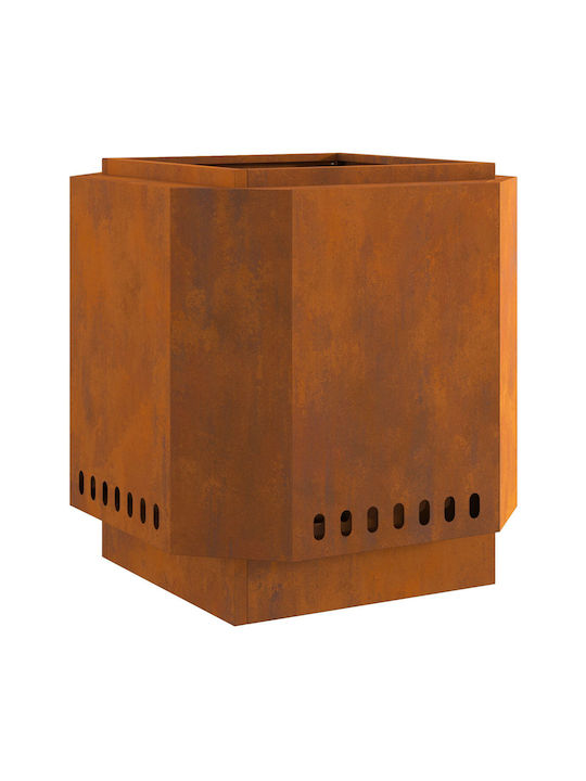 vidaXL Focar În aer liber din metal Gri 48x48x51cm