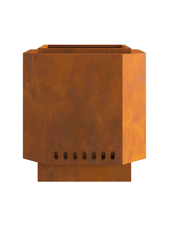 vidaXL Focar În aer liber din metal Gri 48x48x51cm