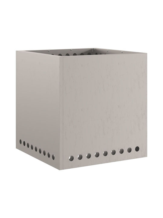vidaXL Focar În aer liber din metal Gri 48x48x50cm
