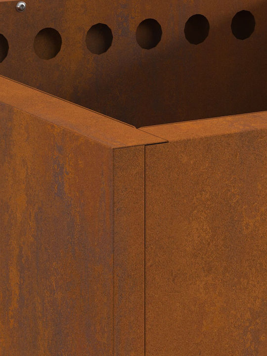 vidaXL Focar În aer liber din metal Gri 48x48x50cm