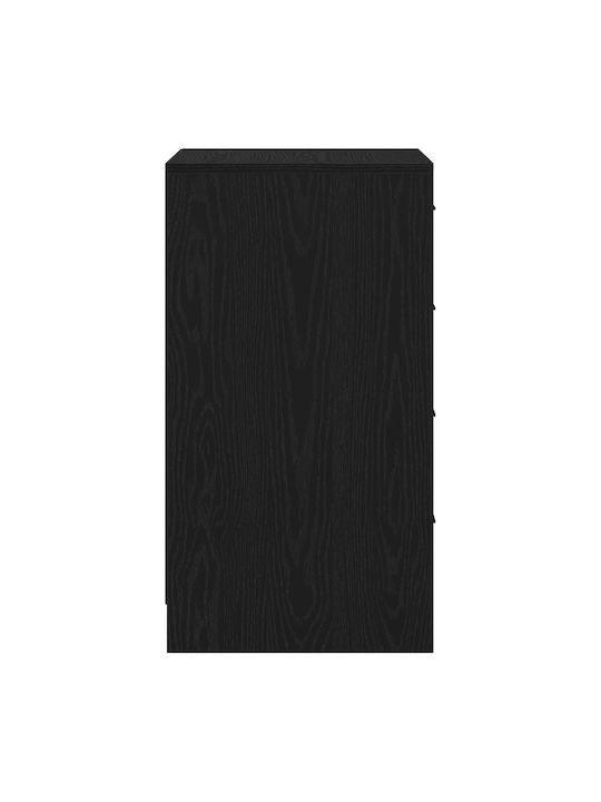 Συρταριέρα Γραφείου Ξύλινη Μαύρη Δρύς 40x41x75cm