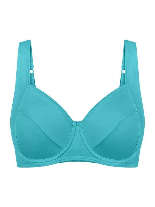 Underwire Bikini Bra Summer Mix & Match with Adjustable Straps Blue