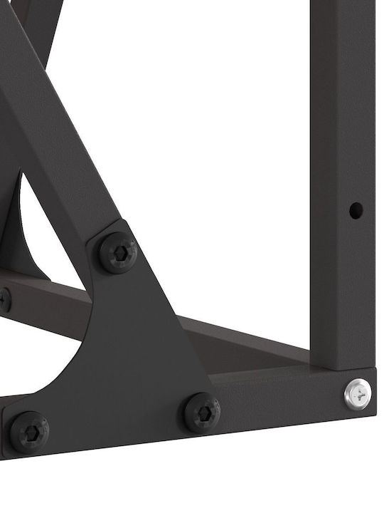 vidaXL Kamin Innenbereich Metallisch Braun 80x80x40cm