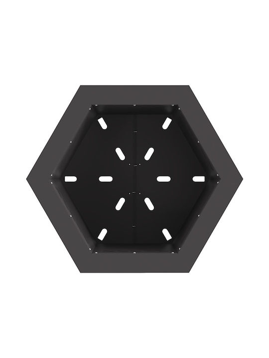 vidaXL Kamin Innenbereich Metallisch Gray 48x48x51cm