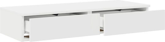 vidaXL Συρτάρι Κρεβατιού Ξύλινο Λευκά 75x36.5x16.5cm
