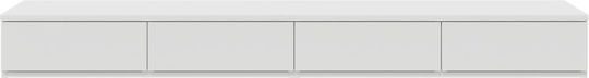 vidaXL Bettkasten aus Holz White 135x36.5x16.5cm